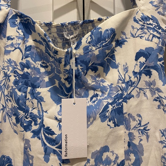 Reformation Reign Top in Olympia size 0, Brand New with Tags - Picture 5 of 6